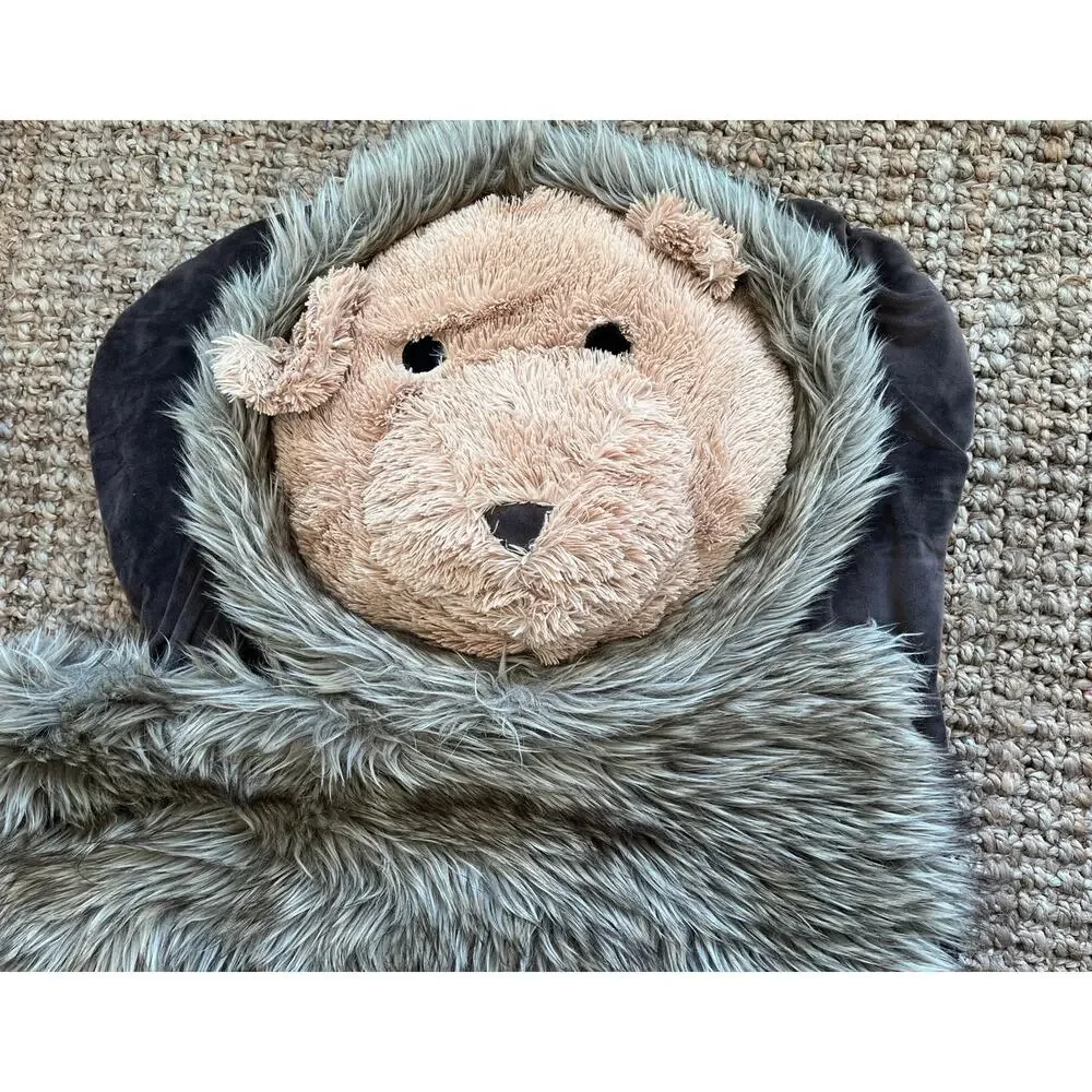 Restoration Hardware Baby & Child Brown Bear Sleeping Bag